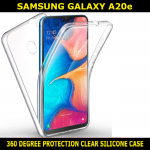 360 Degree Protection Clear Silicone Cover For Samsung Galaxy A20e SM-A202F Slim Fit and Sophisticated in Look